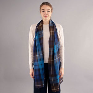 Buchanan blue extra fine merino scarf; Scottish Treasures Celtic Corner