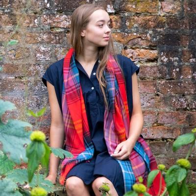 Ruby Rose Extra Fine Merino Wool Stole/Scarf - Celtic Corner / Scottish Treasures