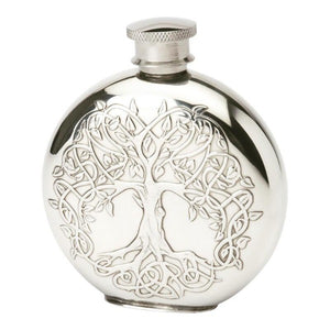 Tree of Life pewter flask - Celtic Corner / Scottish Treasures