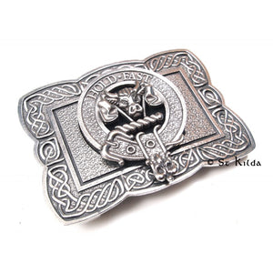 Clan Crest Buckle Ornate rectangle M-Z