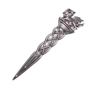 Welsh Dragon kilt pin cast in lead free pewter.  MAde in Scotland.