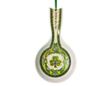 Irish shamrock ceramic spoon rest.  Celtic Corner/Scottish Treasures