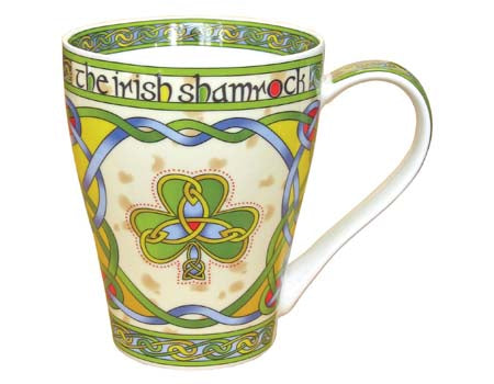 Shamrock bone china coffee mug.  Celtic Corner/Scottish Treasures