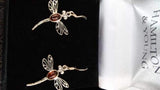 Dragonfly in Amber Earrings