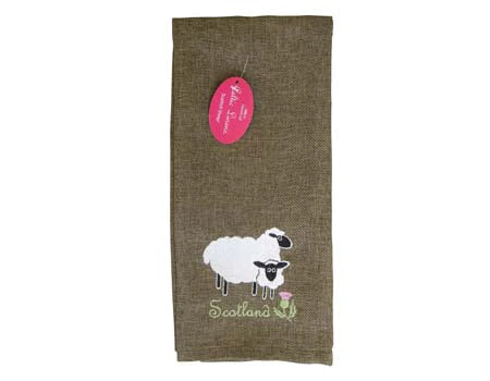 Linen - Sheep Tea Towel - Scotland