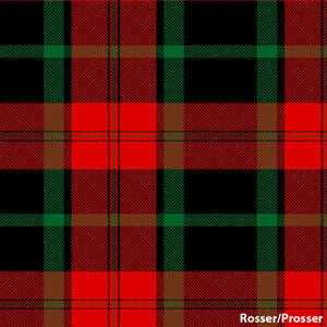 Rosser/Prosser Welsh Tartan.  Scottish Treasures Celtic Corner