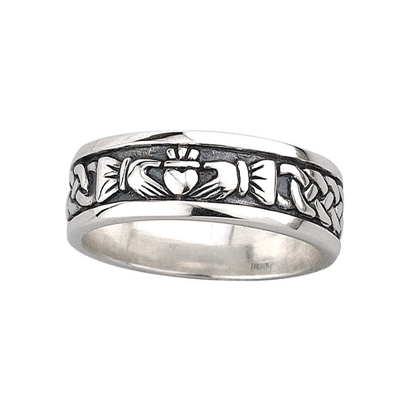 Mens online claddagh band