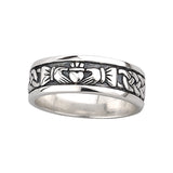 Gents Claddagh Band Ring