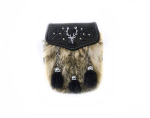 Stag and Badger Fur Semi-dress Sporran