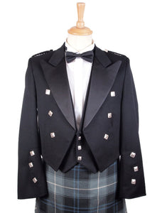 Formal Bonnie Prince Charlie Jacket and Vest.  Made in Scotland. Scottish Treasures Celtic Corner