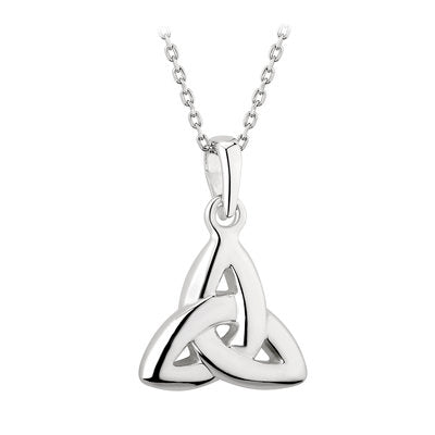 Silver Double Sided Trinity Pendant