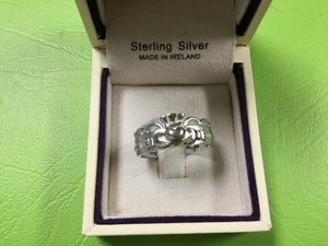 Claddagh Crown Sterling Silver Band (special buy) - Celtic Corner / Scottish Treasures