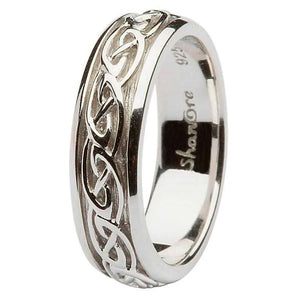 Silver Eternal Knot wedding ring