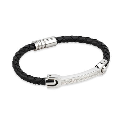 Men's Celtic Leather Bracelet