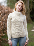 Aran Shannon Side Zip Sweater
